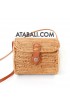 Ata mini barrel bag with leather